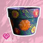 MACETA DECORADA