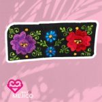 CARTERA NEGRA BORDADA