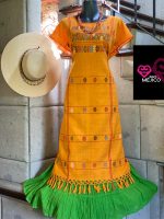 HUIPIL AMUZGO AMARILLO  T-M