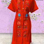 GUAYABATA BORDADA VINO  T-30