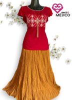 BLUSA PUNTO DE CRUZ T-UNITALLA - Imagen 2