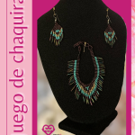 JGO DE PULSERA Y ARETES DE CHAQUIRA