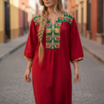 VESTIDO PUNTO DE CRUZ CHENTEÑO T.GDE