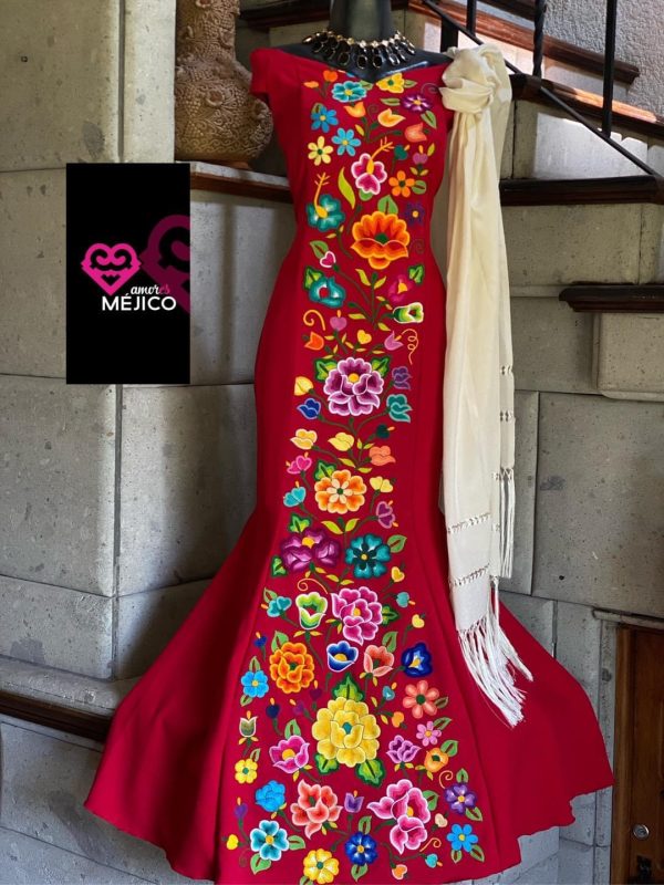 VESTIDO MEXICANO, vestido mexicano corto, vestido artesanal