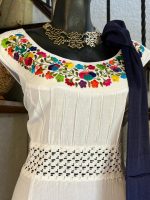 VESTIDO ZACATLÁN BLANCO T-UNITALLA - Imagen 2
