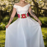 VESTIDO MIRY HUESO T-34