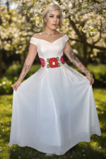 VESTIDO MIRY HUESO T-34