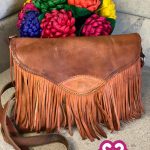 BOLSA PIEL VACUNO CON FLEQUILLOS