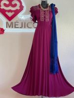 VESTIDO BORDADO CHENTEÑO MAGENTA T-M