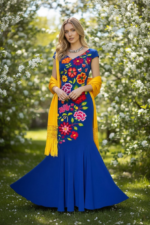 VESTIDO QUETZALY  AZUL REY T-CH/M