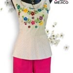 BLUSA CORTA DE RAYAS T-34