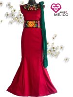 VESTIDO SAJANDI ROJO T-M - Imagen 2