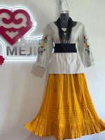 BLUSA MANGA LARGA GRIS T-38