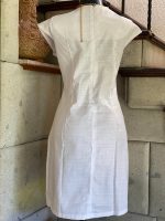VESTIDO DE LINO BLANCO CON FLORES T-CH - Imagen 3