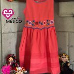 VESTIDO LINO ROSA PARA NIÑA T-12