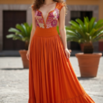 VESTIDO YATZIL NARANJA T-CH