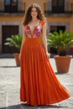 VESTIDO YATZIL NARANJA T-CH