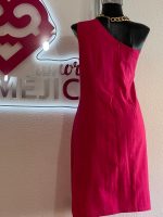 VESTIDO DE LINO ROSA MEDIA MANGA T-40 - Imagen 4