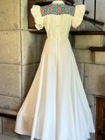 VESTIDO BORDADO CHENTEÑO BLANCO T-CH - Imagen 3