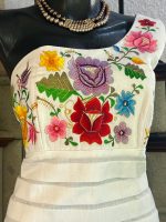VESTIDO DE LINO NABI BLANCO T-38 - Imagen 2