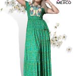VESTIDO BORDADO CHENTEÑO VERDE T-M