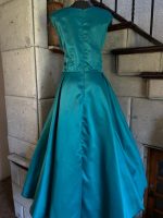 VESTIDO NICTE VERDE SATIN T-38 - Imagen 3