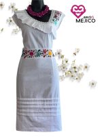 VESTIDO GABY BLANCO  T-UNITALLA