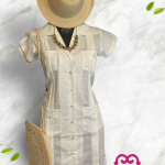 GUAYABATA LISA BLANCA T-28,30,32