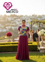 VESTIDO SARAHI MAGENTA T-M/G