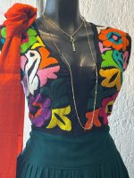 VESTIDO YATZIL VERDE BOTELLA T-G - Imagen 2