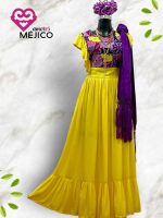 VESTIDO XOCHITL AMARILLO T-M