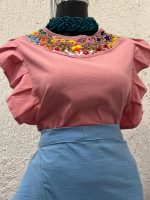 CONJUNTO DE MANTA CON CROP-TOP UNITALLA - Imagen 2