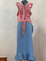 CONJUNTO DE MANTA CON CROP-TOP UNITALLA - Imagen 3