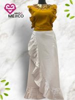 CONJUNTO DE MANTA CON CROP-TOP UNITALLA