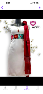 VESTIDO CORTO MIA BLANCO T-34 - Imagen 3