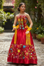 VESTIDO TAMYA ROJO T-M