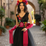 VESTIDO AYMARA TUTU NEGRO T-M