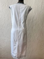 VESTIDO DE LINO BLANCO CON FLORES T-42 - Imagen 3