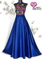 VESTIDO YUNUEN AZUL REY T-G