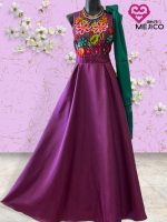 VESTIDO NORA UVA T-M