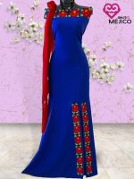 VESTIDO AMBER AZUL REY T-G