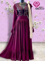 VESTIDO YALITZEN VINO T-G
