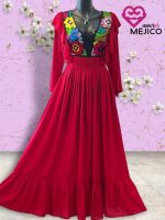 VESTIDO YALITZEN ROJO T-G