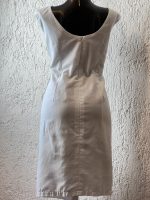 VESTIDO DE LINO BLANCO CON FLORES  T-42 - Imagen 4