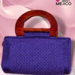 BOLSA TEJIDA MORADA