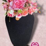 TOCADO FLORES ROSA PASTEL