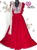 VESTIDO YATZIL ROJO T-G