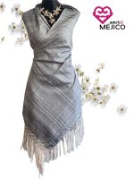 REBOZO TELAR GRIS T-G - Imagen 2
