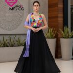 VESTIDO LLUVIA NEGRO/MULTICOLOR T-G