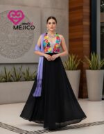 VESTIDO LLUVIA NEGRO/MULTICOLOR T-G